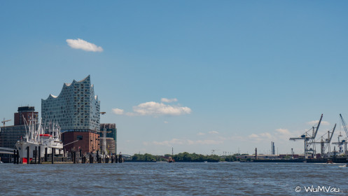 Norderelbe mit Elbphilharmonie