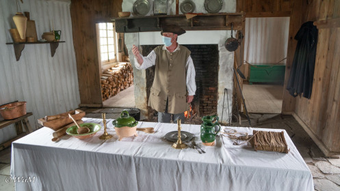 Fischer erklärt sein Handwerk Fort Louisbourg