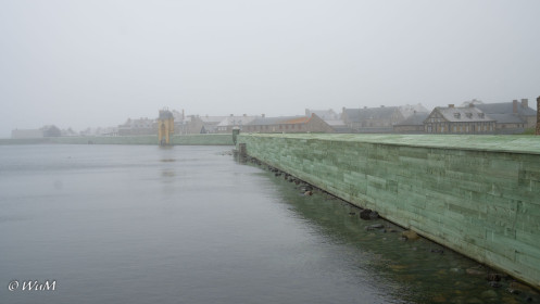Rekonstruierte Festungsmauer Fort Louisbourg