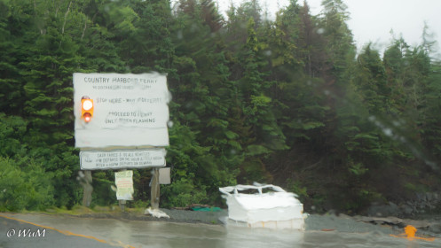 Marine Drive Fähranleger (bei Regen)
