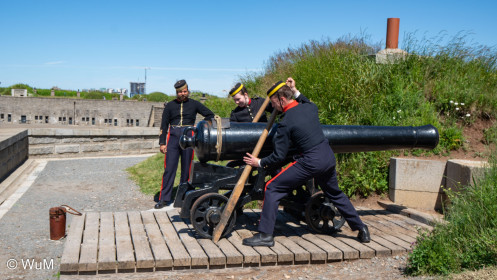 Zitadelle Halifax - Abfeuern historischer Kanone