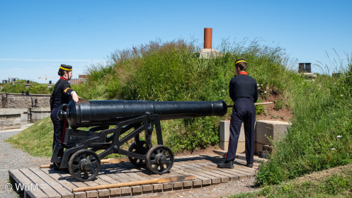Zitadelle Halifax - Abfeuern historischer Kanone